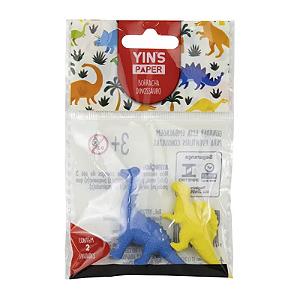 Borracha Dinossauro Com 2 Unidades Yins