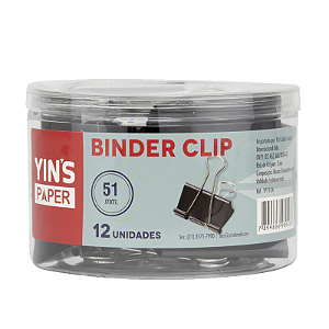 Binder 25mm Prendedor De Papel Clips 48 Unidades Yins