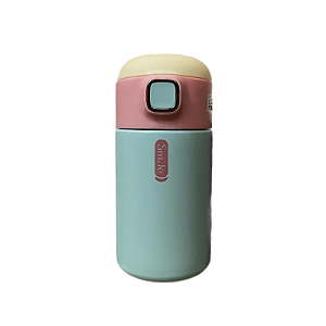 Garrafa térmica mini 260ml com adesivos Vacuum cup