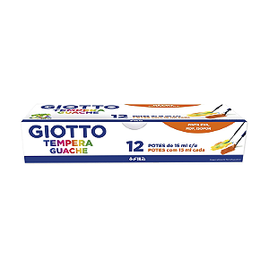 Tinta Guache Com 12 Cores 15ml Giotto
