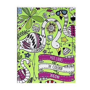 Livro Meu Livro De Colorir Neon Flamingo Todolivro