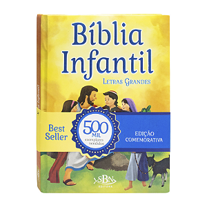 Livro Bíblia Infantil Letras Grandes Edição Comemorativa TodoLivro