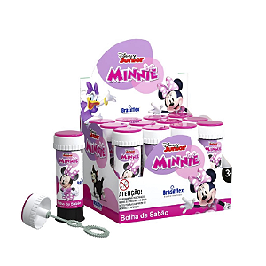 Caixa com 12Uni Bolha De Sabão Minnie Mouse C/60ml