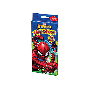 Lápis De Cor 12 Unidade Spider Man Molin