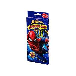 Lápis De Cor 12 Unidade Spider Man Molin
