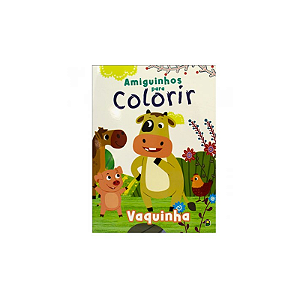 Livro Infantil Amiguinhos Para Colorir Vaquinha Todo Livro