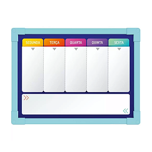 Quadro Planner Colorido Soft 40x30cm Arco Iris Stalo