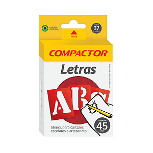 Letra vazada abc 45mm compactor