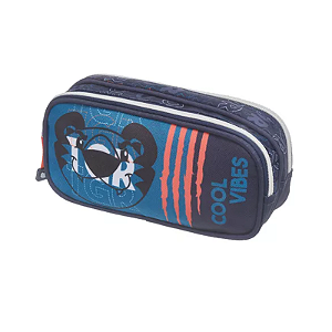 Estojo 2 divisórias Tigor T.Tigre cool vibes pacific
