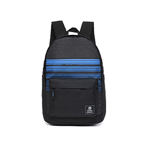 Mochila executiva hang loose preto/azul nytron