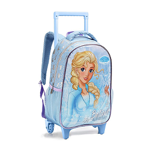 Mochilete infantil feminina azul/ lilas princess on ice seanite