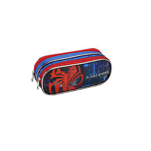 Estojo duplo infantil masculino super spider seanite