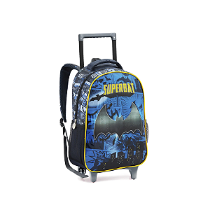 Mochilete infantil masculina preta/azul superbat seanite