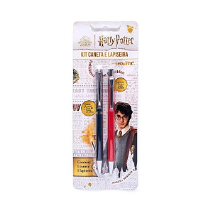 Kit office caneta e lapiseira harry potter leoarte