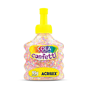 Cola confetti tutti-frutti 95gr acrilex
