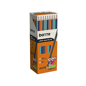 Kit 72 lápis preto hb grafitte bazze
