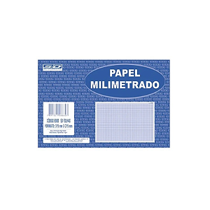 Papel milimetrado 215x315mm 50 folhas São Domingos