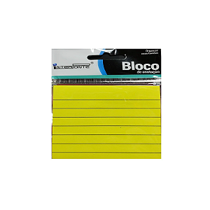 Bloco adesivo 76mmx76mm pautado c/100fls interponte