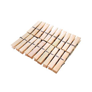 Prendedor de bambu com 20 peças amigold
