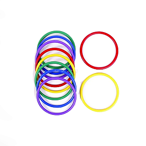 Argola plástica pct c/6 unidades