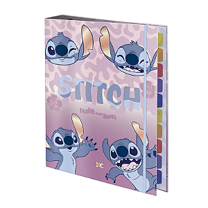 Fichário argolado universitário stitch dac