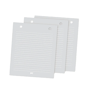 Refil para mini fichário vision 80FLS folhas cinzas Dac