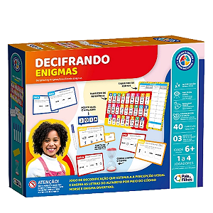 Jogo educativo decrifrando enigmas Pais e filhos