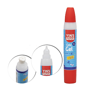 Cola gel 30gr 2 bicos yins paper