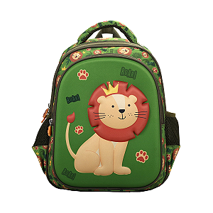Mochila de costas infantil 3D leãozinho Yins