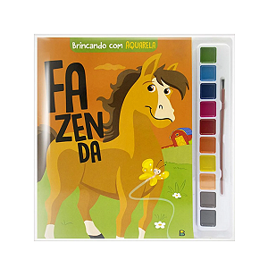 Livro Infantil Brincando Com Aquarela Fazenda TodoLivro