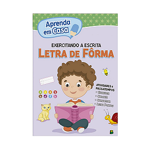 Livro aprenda em casa Letra de forma brasileitura