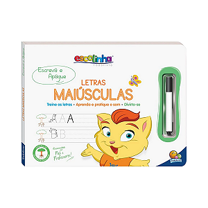 Escolinha Escreva e Apague Letras Maiúsculas TodoLivro