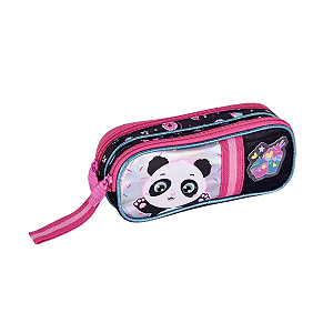 Estojo duplo preta panda clio