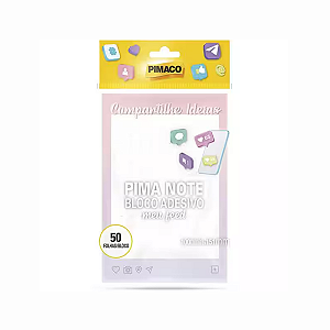 Bloco Adesivo 100x151mm 50fls Meu feed Pimaco
