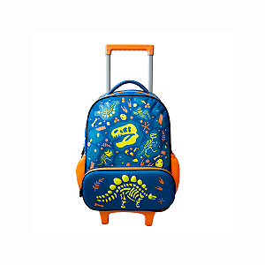 Mochilete Infantil Azul Dinosauros Yins