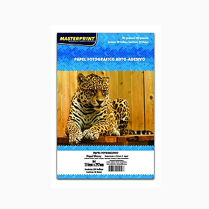 Papel Fotográfico Adesivo A4 80g 20 Folhas Masterprint