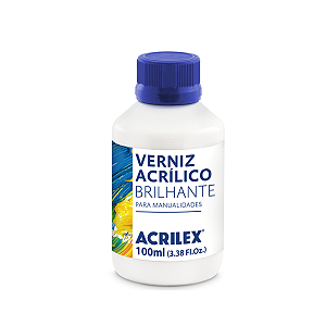 Verniz Acrílico Branco Brilhante 100ml Acrilex