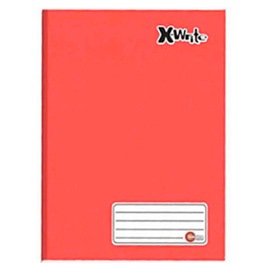 Caderno Brochurão Capa Dura 96fls X-Write Vermelho Máxima