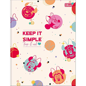 Caderno Brochurão Capa Dura 48 fls Minnie Mouse Tilibra