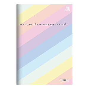 Caderno Cost brochura Pequeno 32fls Cristales Animativa