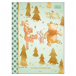 Caderno Brochurão Capa dura Colegial Pooh 80fls Tilibra