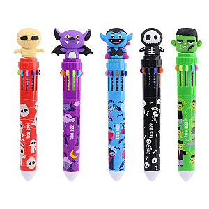 Caneta Esferográfica BOO!! 10 Cores Tris