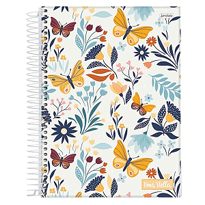 Caderno Espiral Capa Dura 20Mat/320fls Uma Stella Jandaia