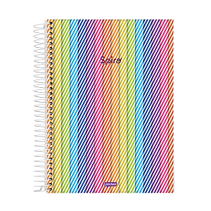 Caderno Espiral Capa Dura 10Matérias/160fls Spiro Jandaia