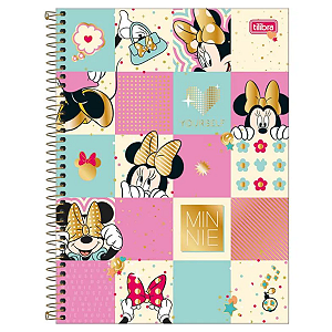 Caderno Espiral Cd 10 Matérias/160fls Minnie Mouse Tilibra