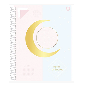 Planner Espiral Capa dura Permanente de estudos 84fls Animativa