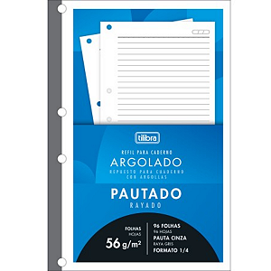 Refil para Fichário Tiliflex 1/4 pequeno 96fls Tilibra