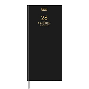 Agenda Costurada Capa Dura Comercial 2026 208 folhas Tilibra