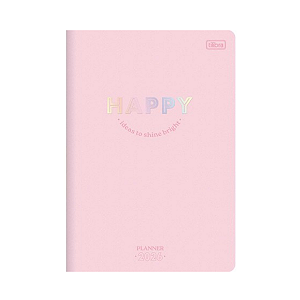 Agenda/Planner Grampeado 20fls Happy Tilibra