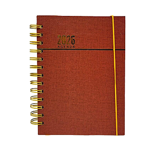 Agenda Capa dura 2026 12,9x17,9cm 168fls Interponte